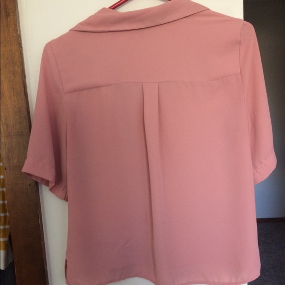 Pink Button-up Blouse - Picture 3 of 3